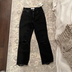 NWT Abercrombie Ankle Straight Ultra High Rise Jeans 24 (00) R